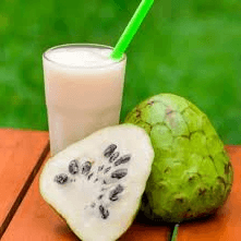 Jugo de Chirimoya con Leche 1/2 Litro