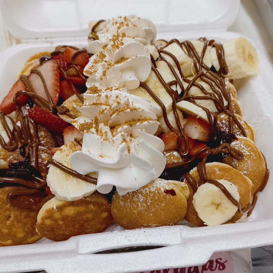 Mini Hot Cakes Borrachos 20pz con Helado