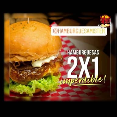 COMBO (2) MISTER*S HAMBURGUESAS 🍔🍔