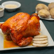 1 pollo asado + 3 acpmpañamientos