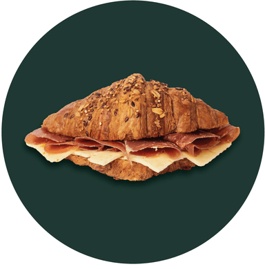 Croissant Cereal Jamón Serrano & Queso