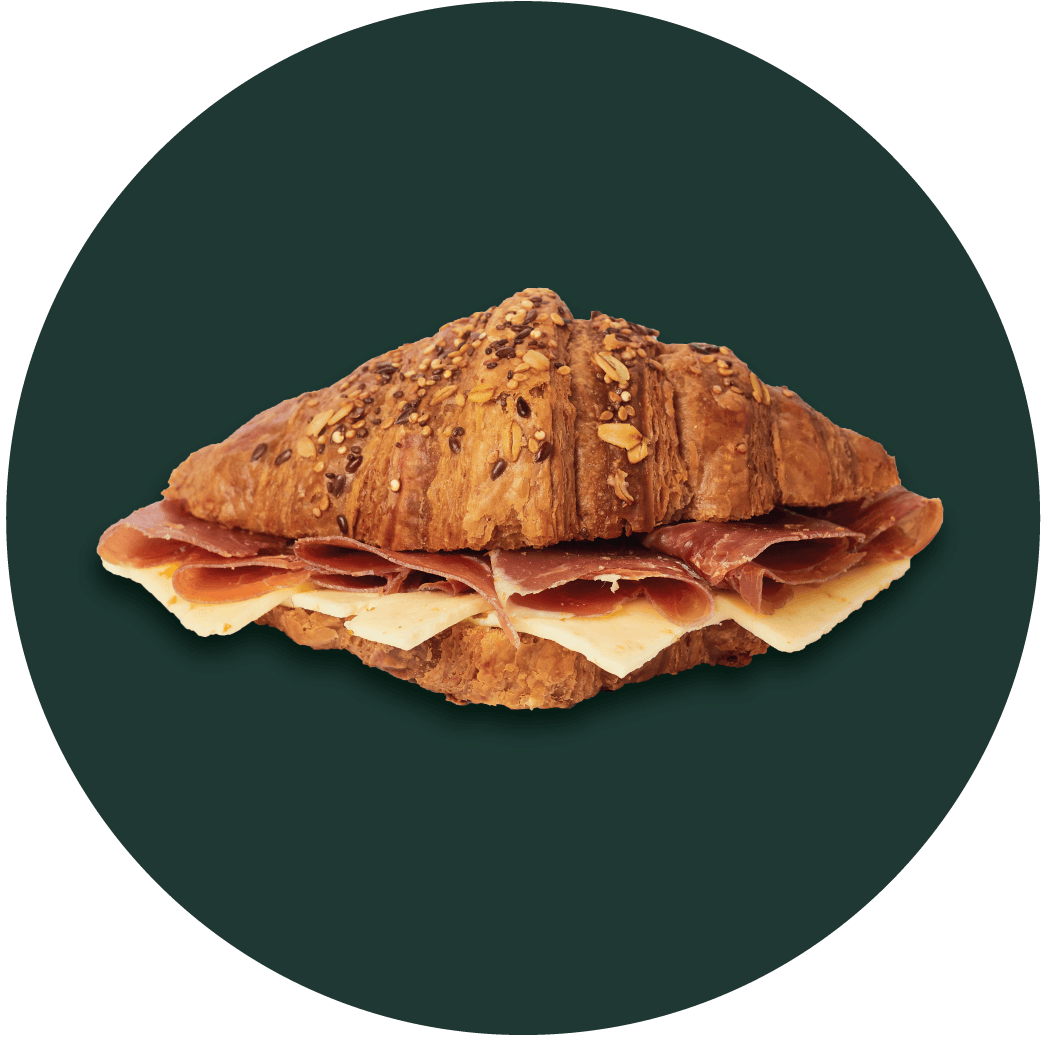 Croissant Cereal Jamón Serrano & Queso