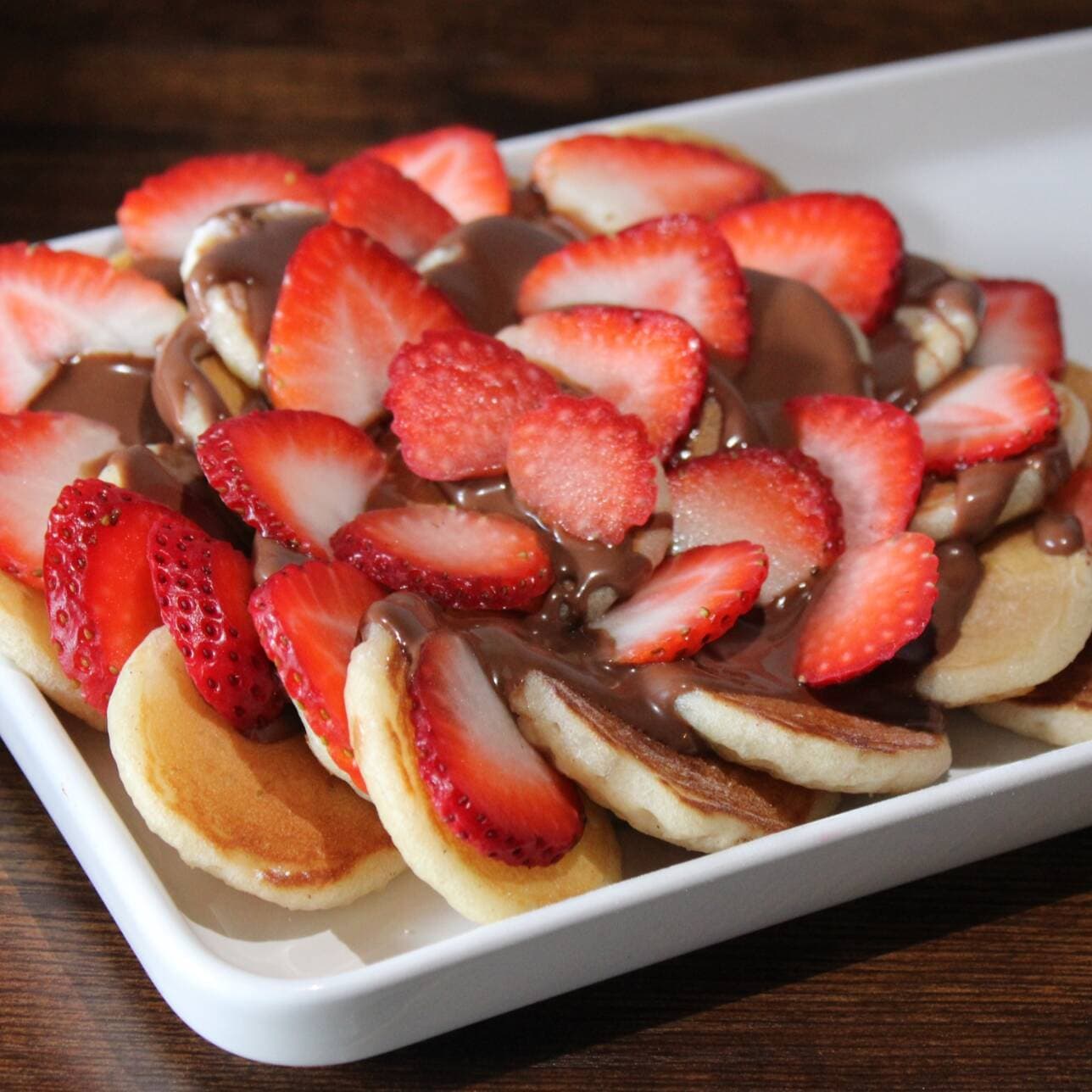 Mini Hotcake Nutella Fresa