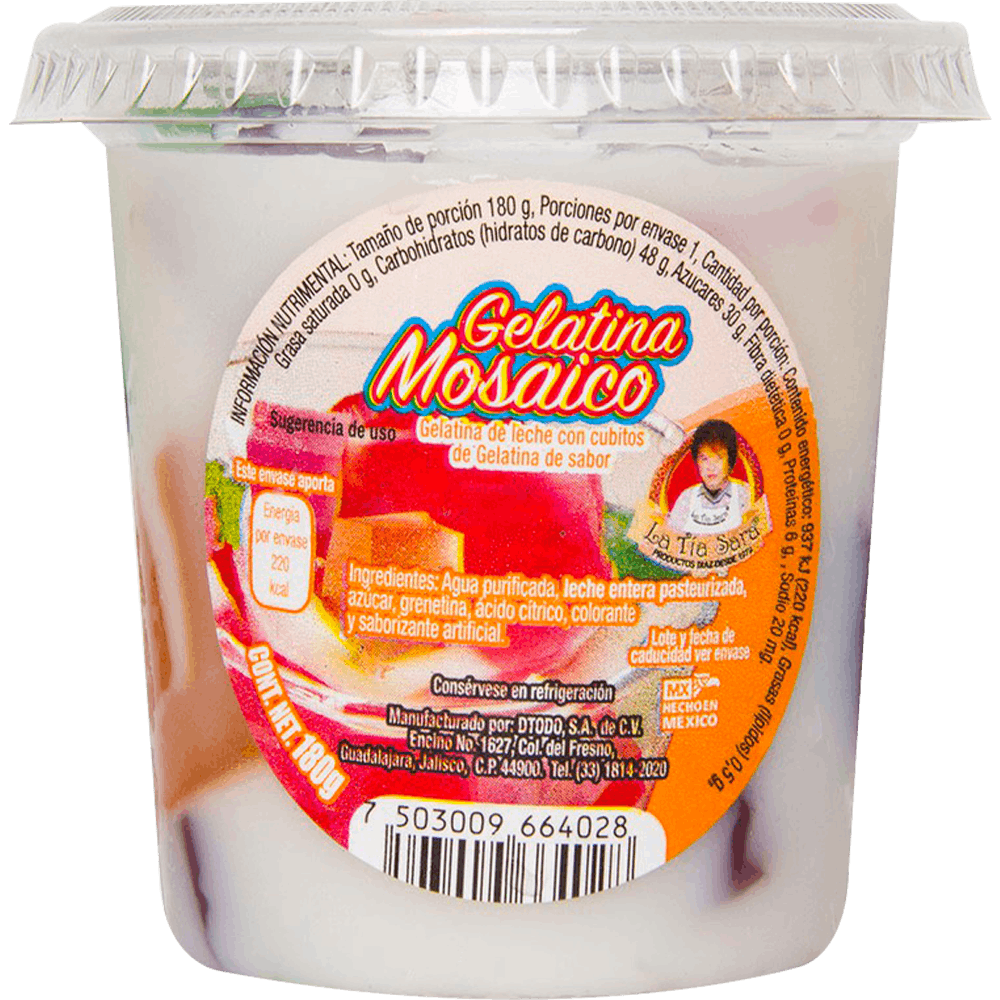 GELATINA TIA SARA BOTE MOSAICO 180GR