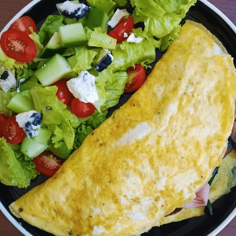 Omelette de Champiñones con Queso
