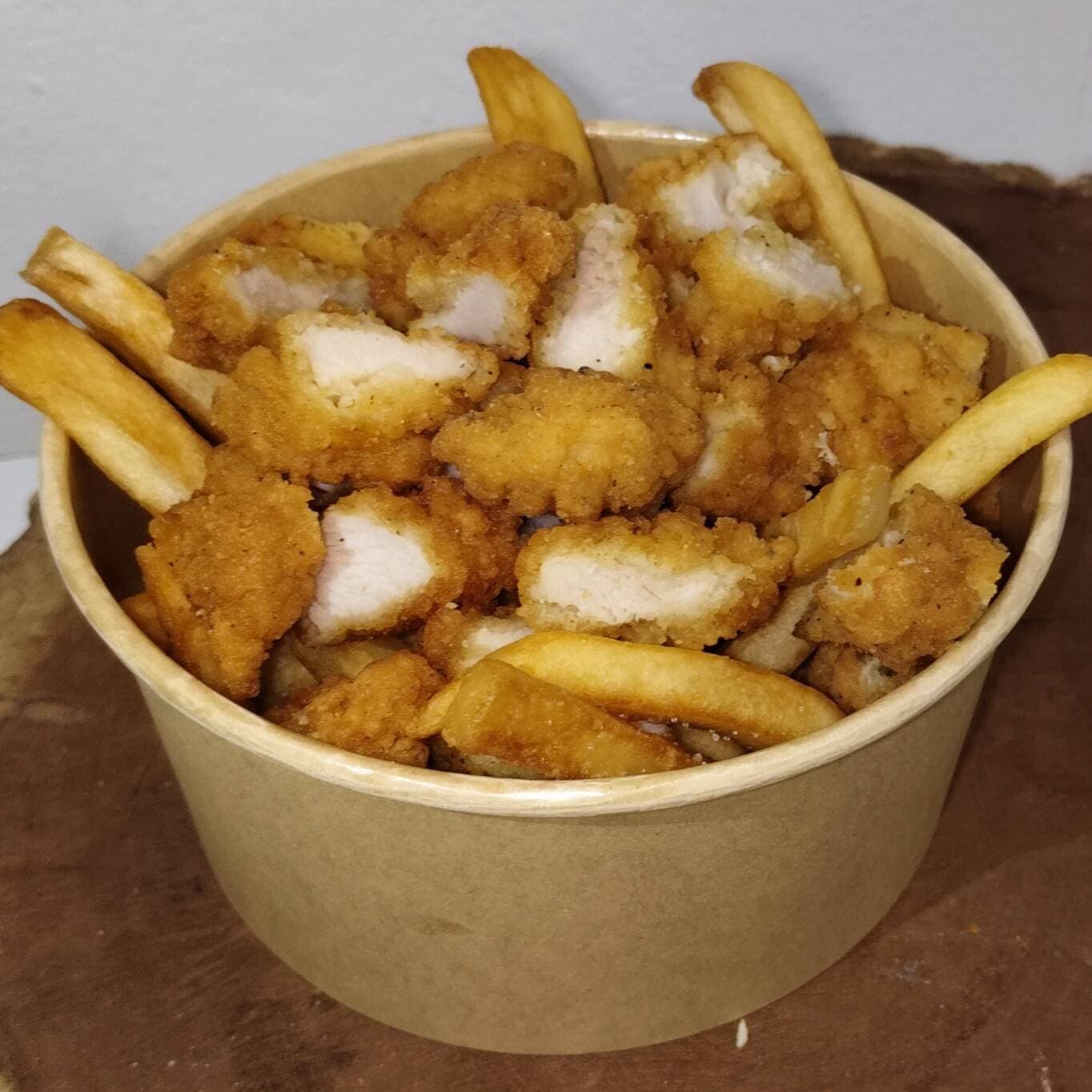 Bowl Fries de Tiras de Pollo