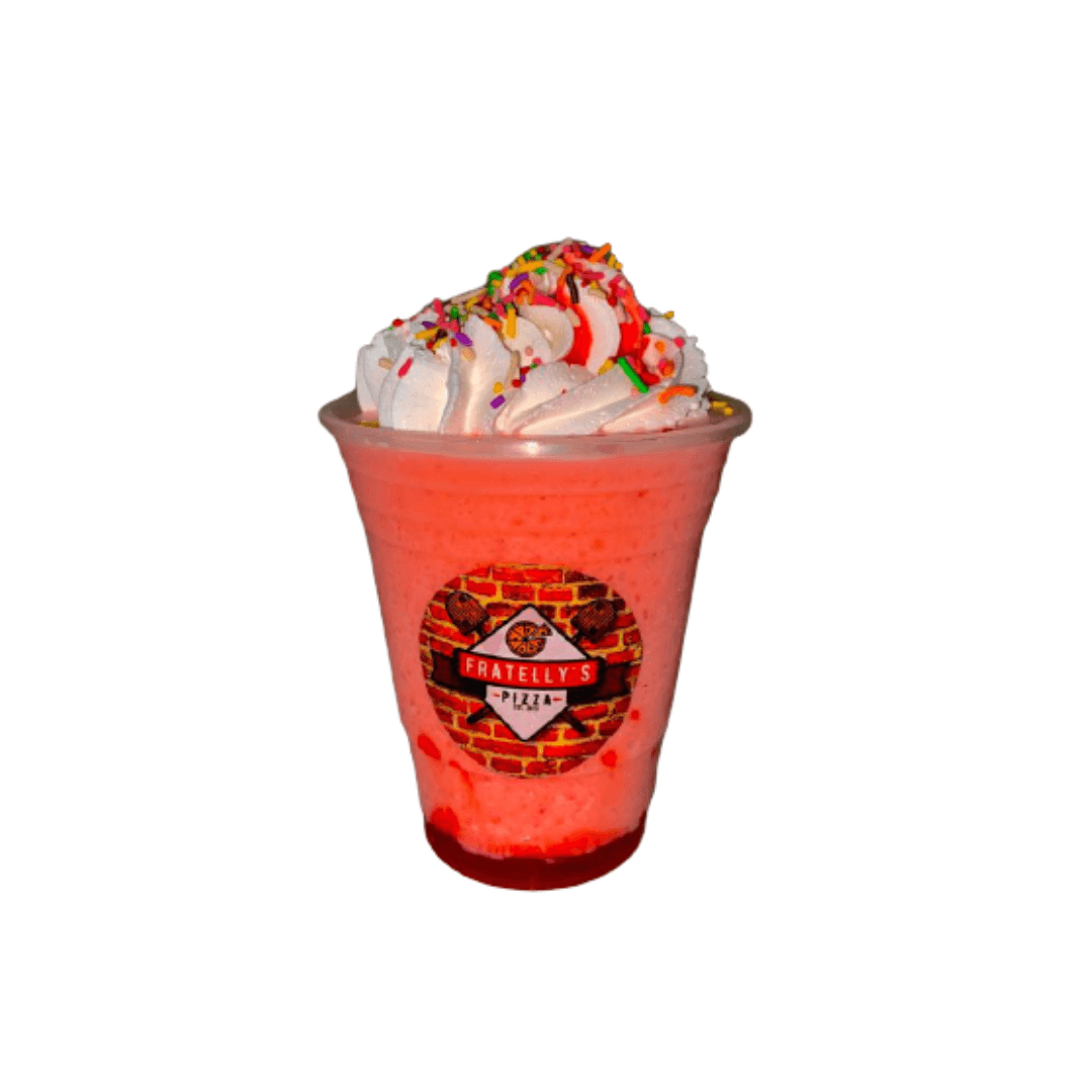 Frappe de fresa mediano