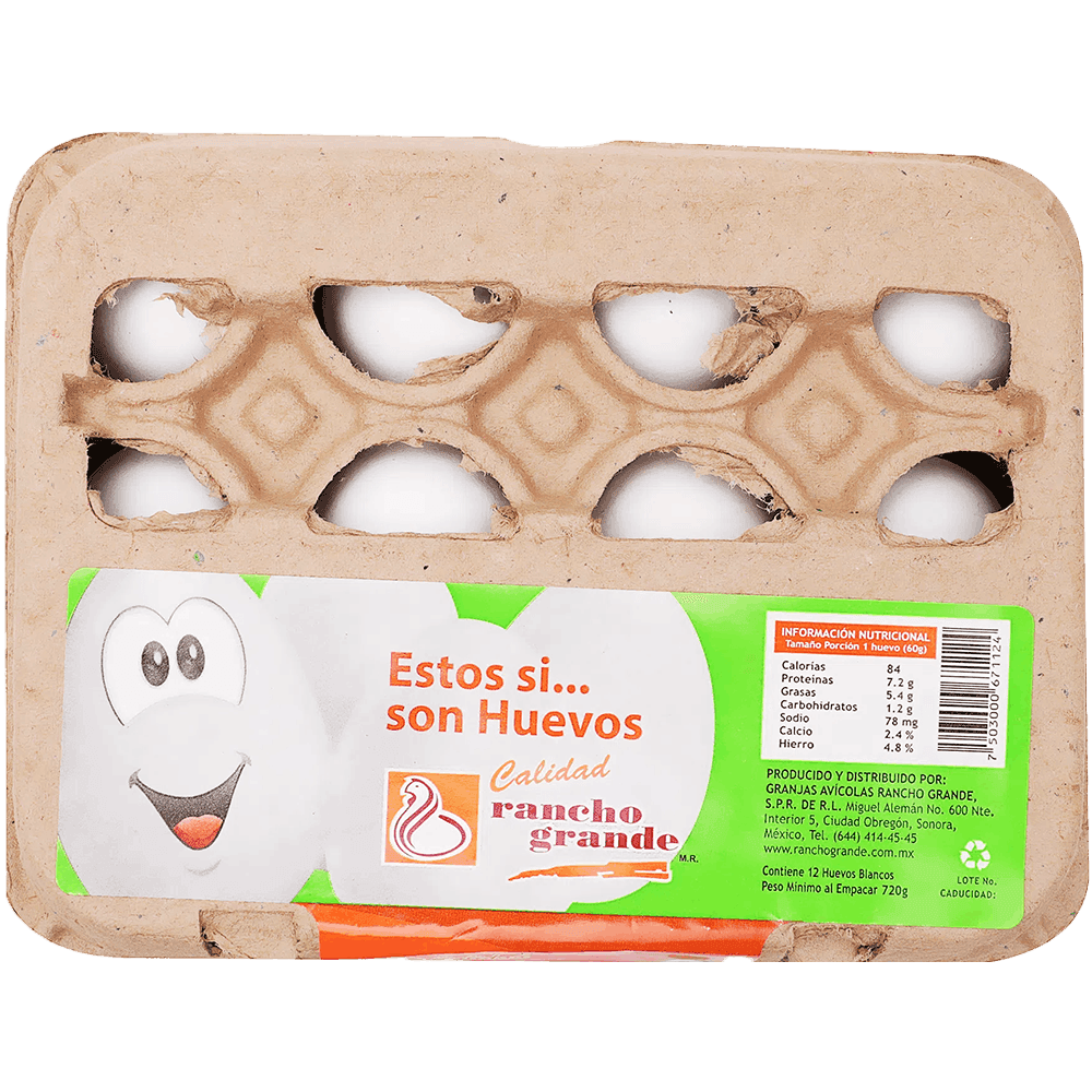 Huevo blanco Rancho Grande 12 pza