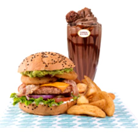 Súper Combo: Bamba Burger + Papas + Malt Special
