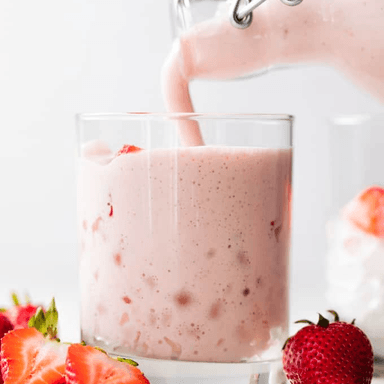 Aguas Frescas de Fresa