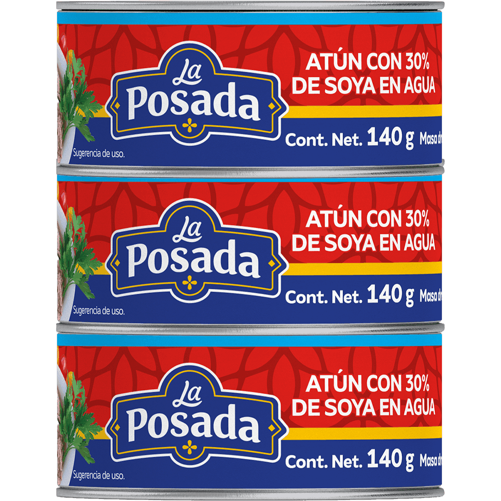 3 ATUN EN AGUA LA POSADA 130G LATA
