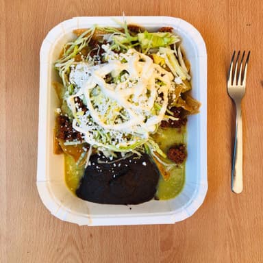 CHILAQUILES VERDES CON PROTEINA