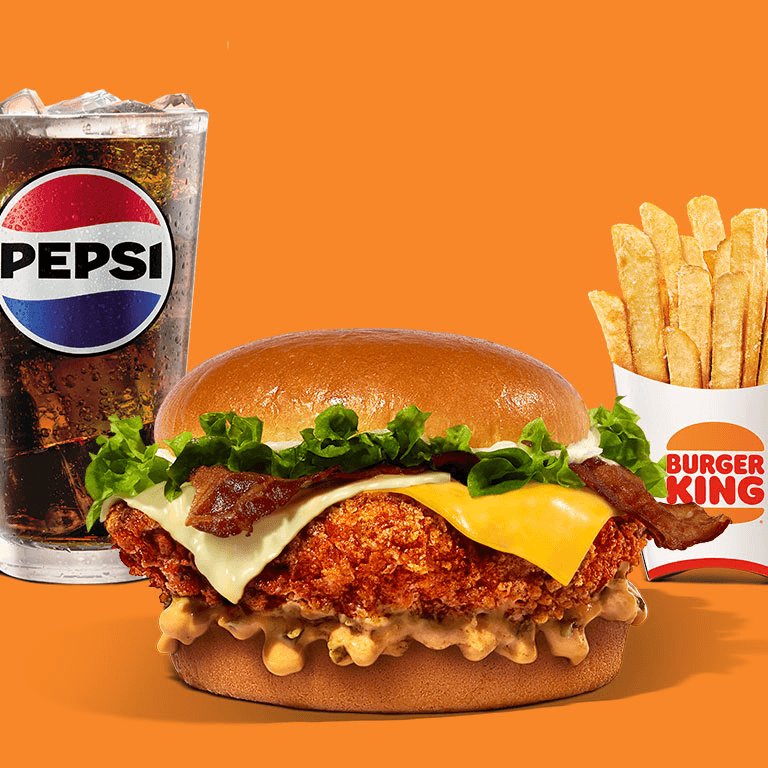 Combo Grande 3 Quesos y Tocino Crispy King