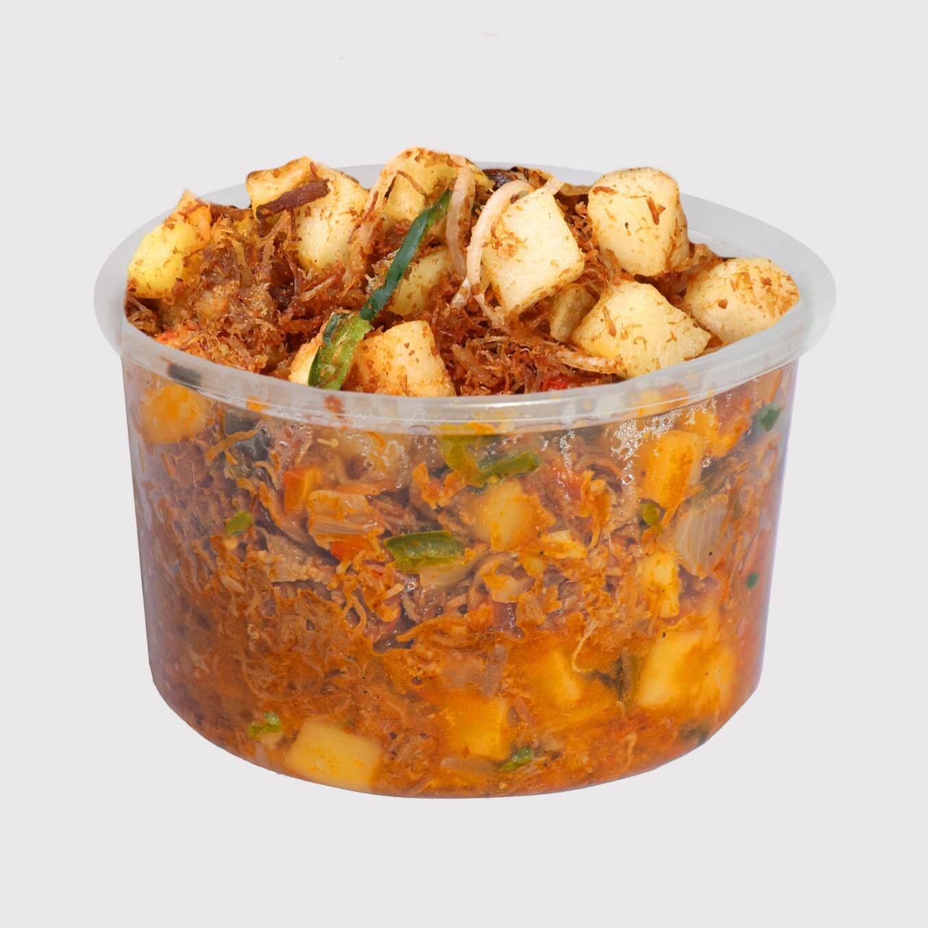 Machaca con Papas