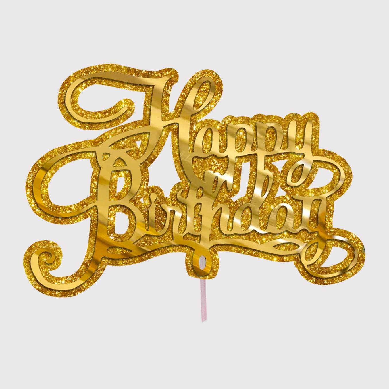 Cake Topper Happy Birthday Brillo