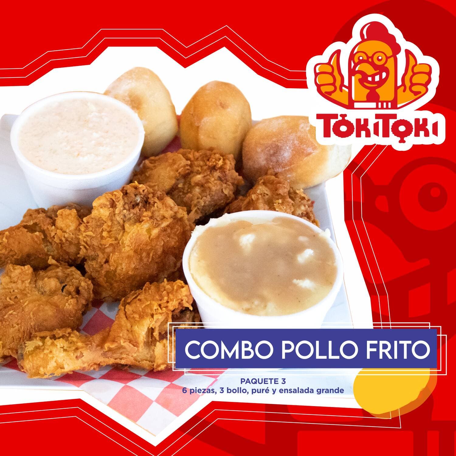 Combo Pollo Frito 6 Piezas