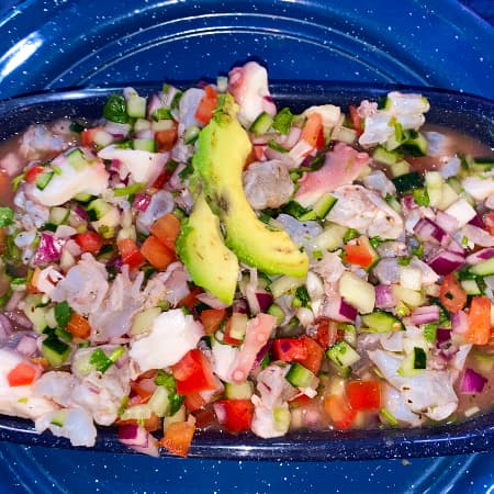 Ceviche (camaron  y pulpo)