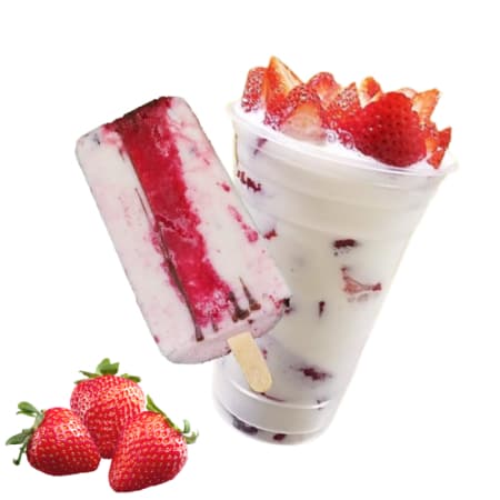 Fresas Naturales Frescas Con Paleta