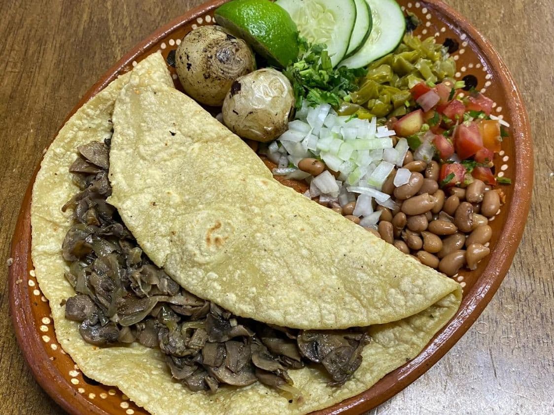 Quesadilla de Maíz de Champiñones