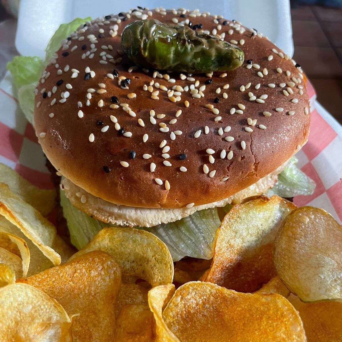 HAMBURGUESA A LA PARILLA