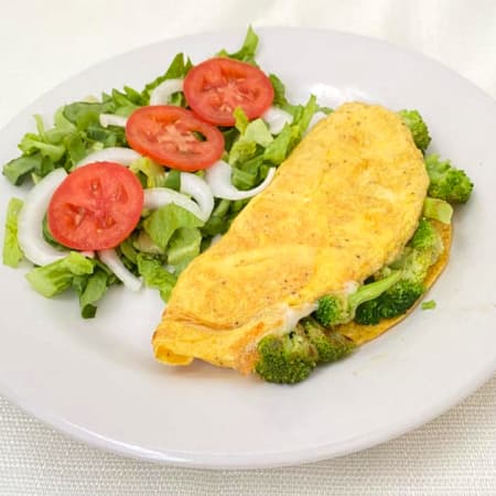 Omelette con Brocolí