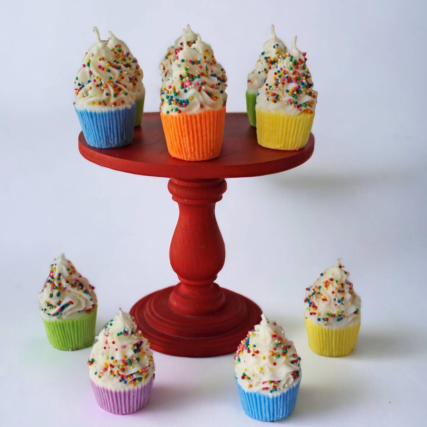 VELA EN FORMA DE CUPCAKE PARA PASTEL