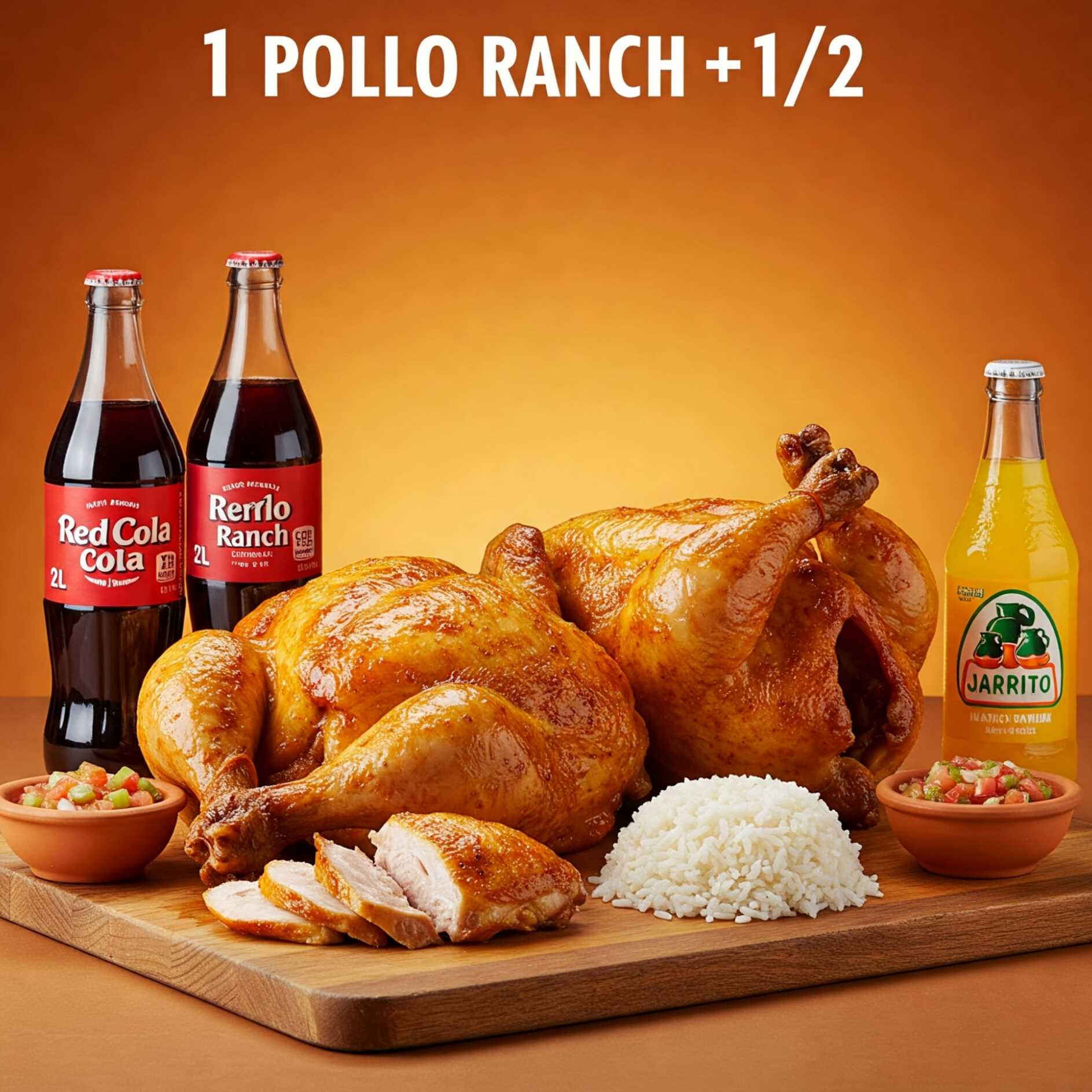Como Pollo Ranch + 1/2 Rost