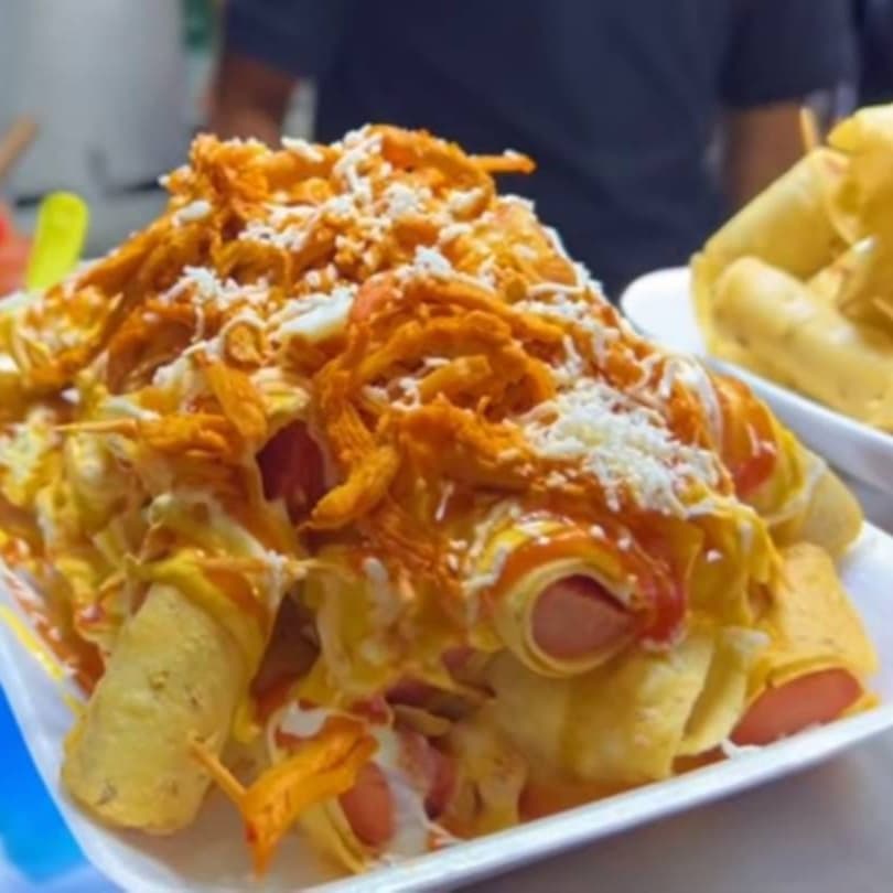 Salchitacos.