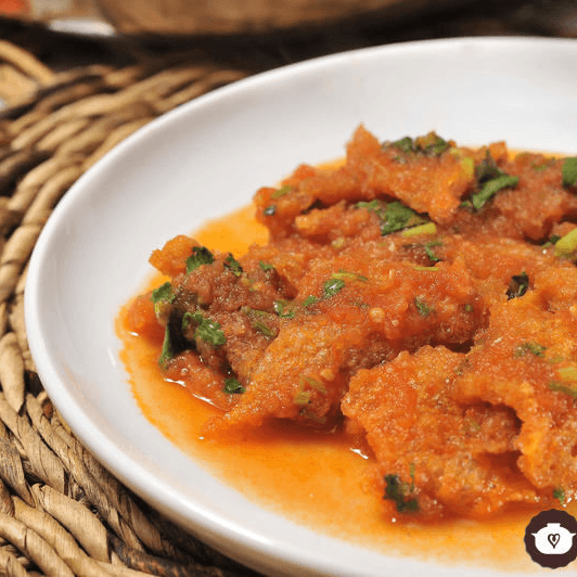 Chicharron en salsa ranchera