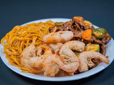 Arroz ó Tallarín, 1 Guiso, Camarón