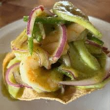 Tostada de aguachile