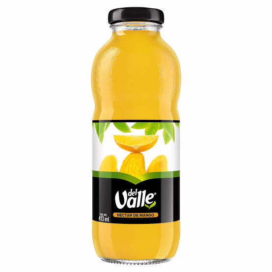 Jugo del Valle mango vidrio