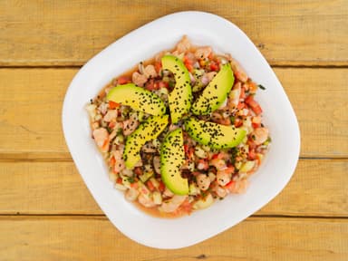 Media Orden de Ceviche de Camarón