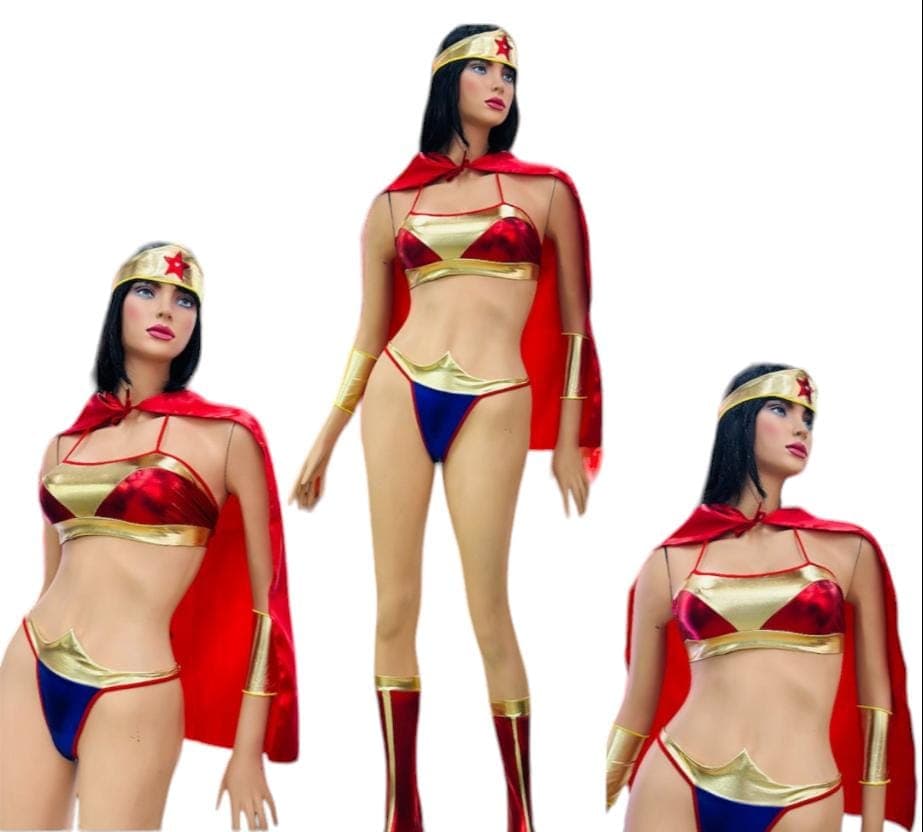Disfraz de mujer maravilla sexy lencería disfra...