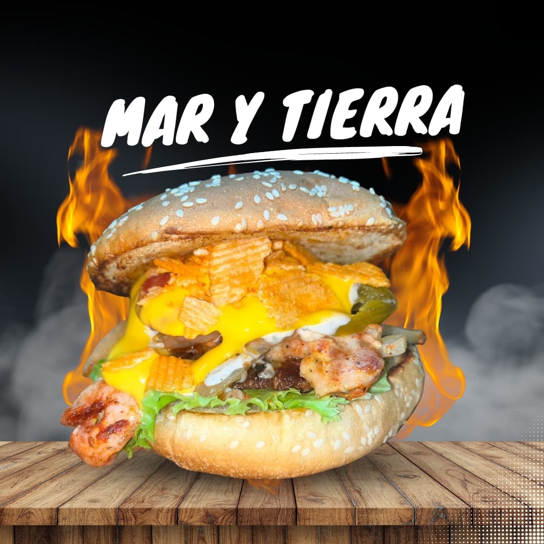 Hamburguesa Mar y Tierra