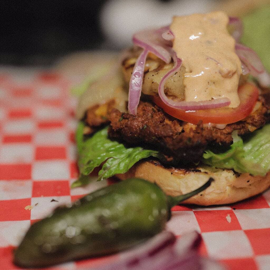 Hamburguesa Al Pastor