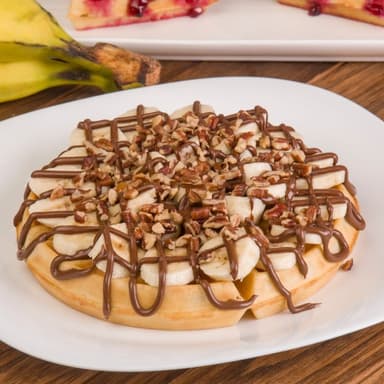 Waffle Nutella y Plátano