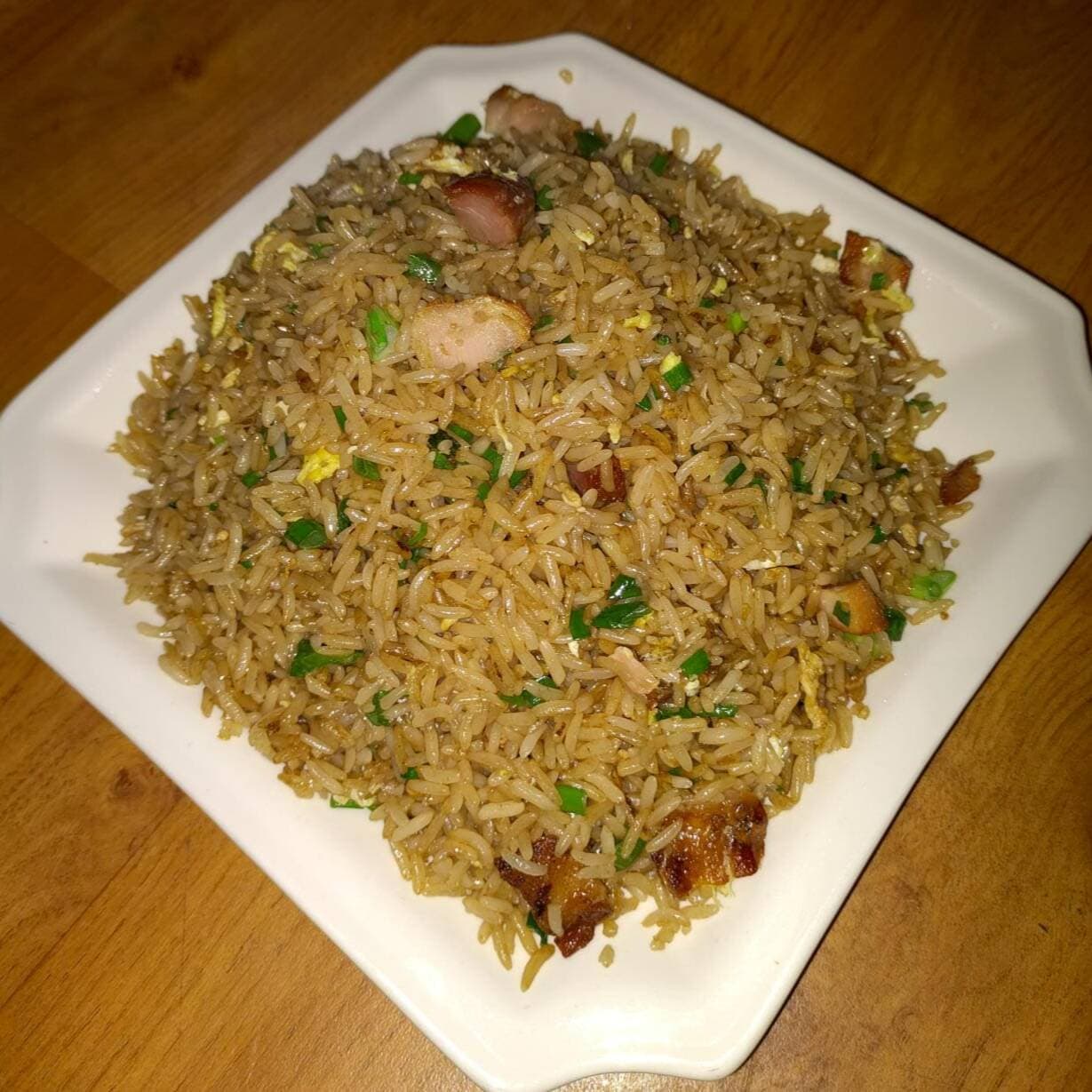 Chaufa de Chancho / sopa wantan o wantan frito