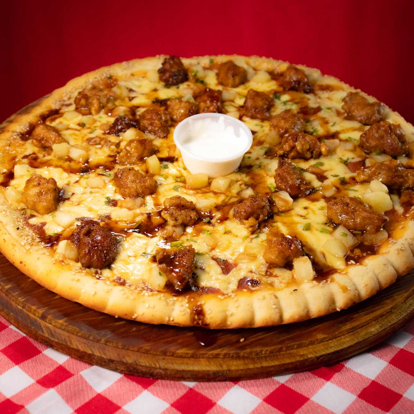 Pizza bulldog chica
