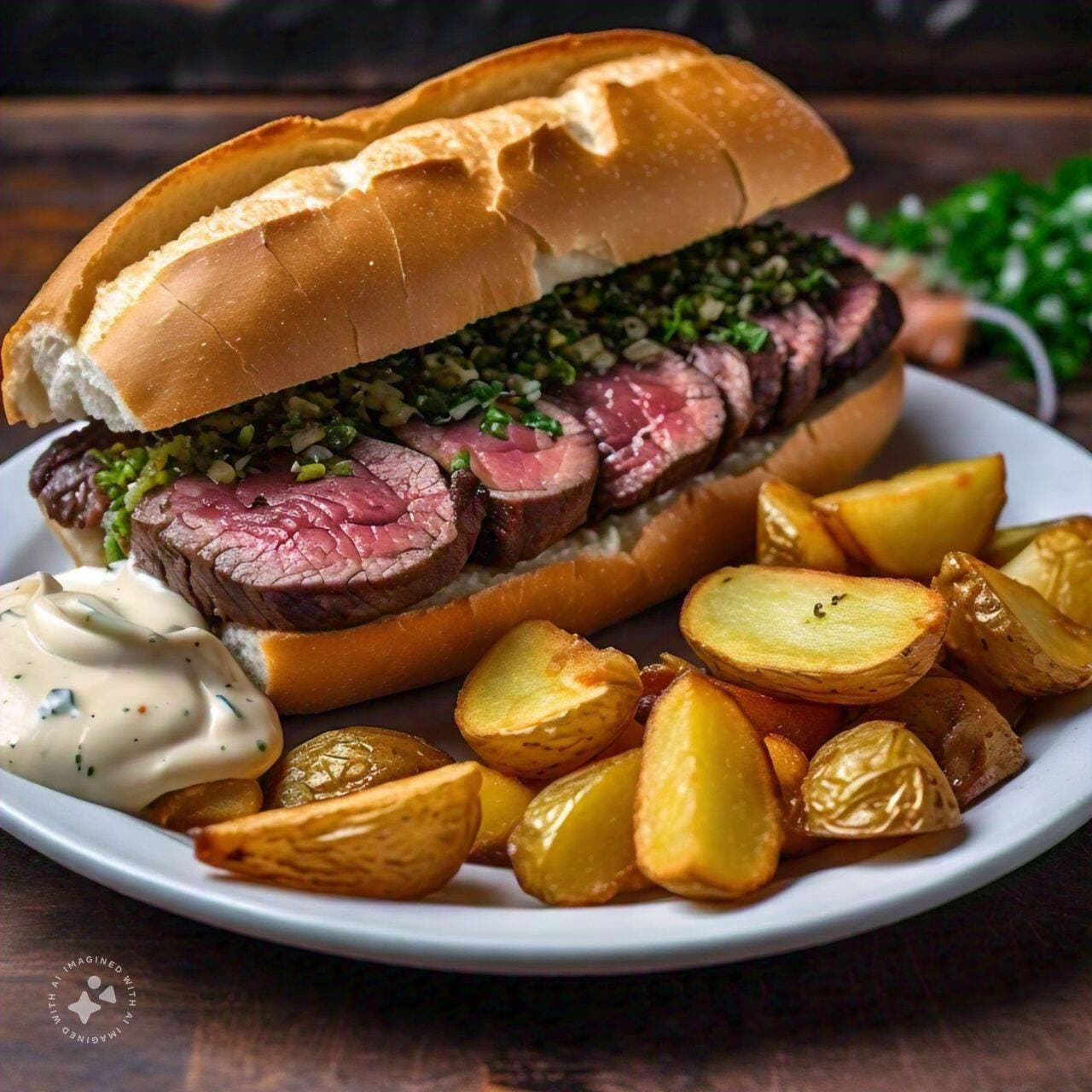 Torta Rib Eye (c/Papas)