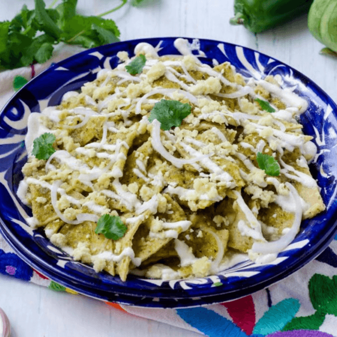 Chilaquiles Salsa Verde Pastor(Salsa Tipo Taquera)