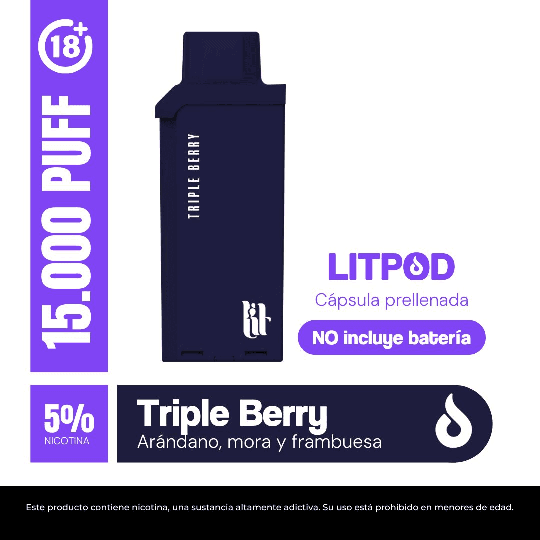 Litpod Capsula: TRIPLE BERRY 5%