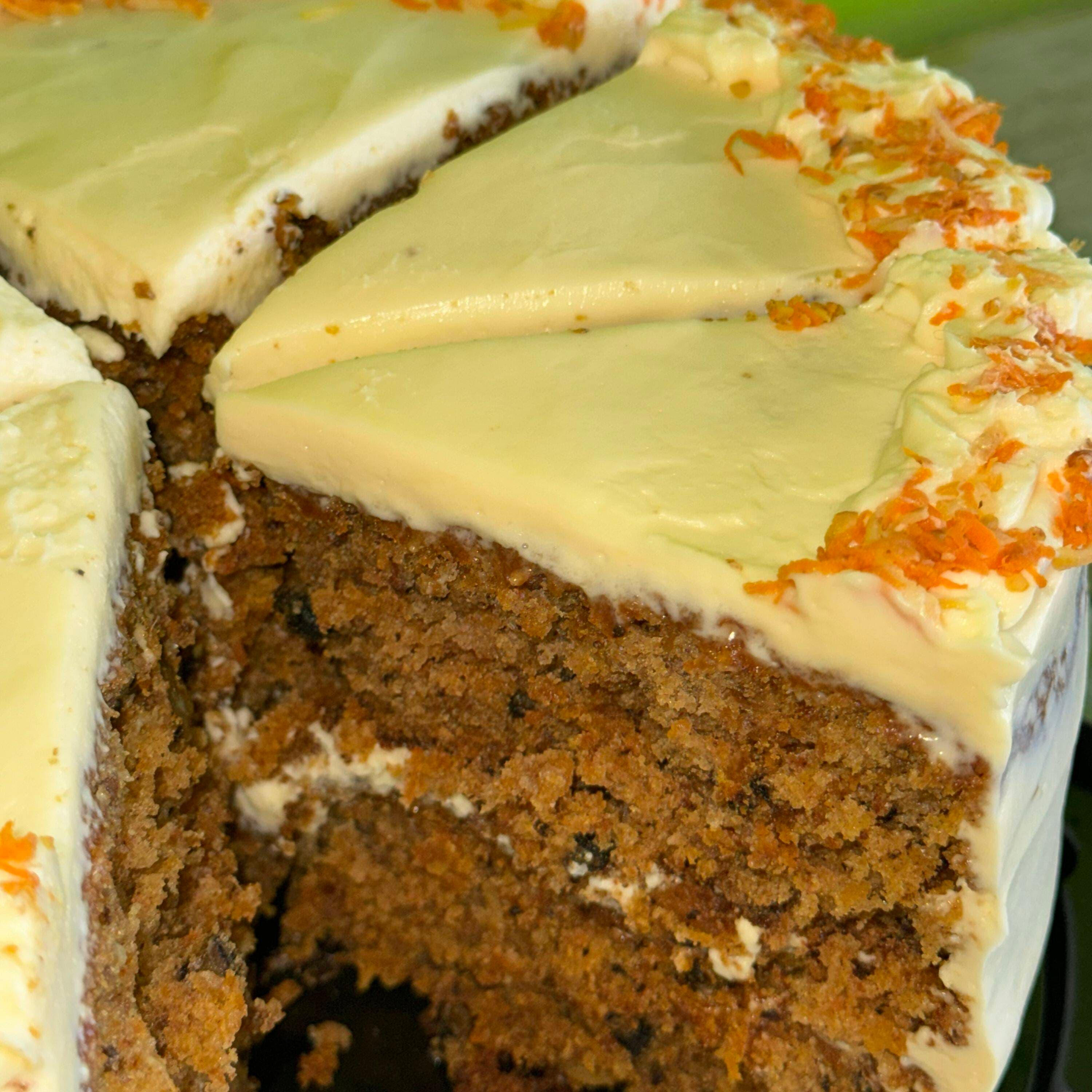 Rebanada de Pastel de Zanahoria