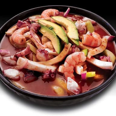 COCO CON CAMARÓN Y PULPO