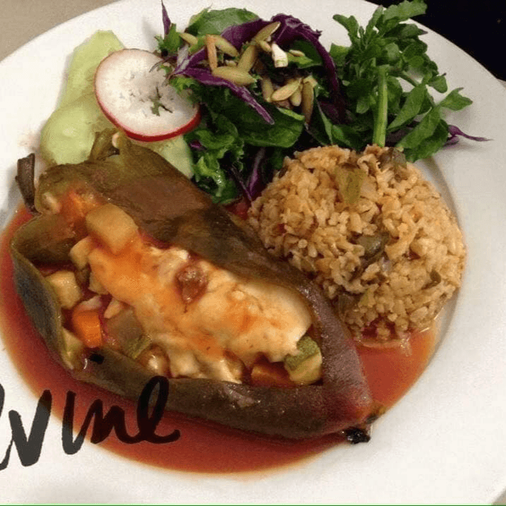 Orden de chile relleno de picadillo