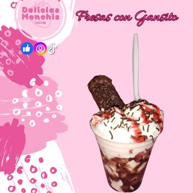 Fresas con Gansito 12 Medianas Oz