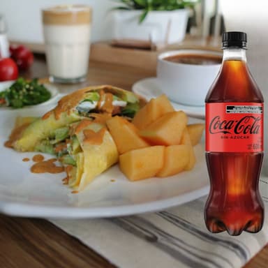 Combo Omelette Panela con Coca Cola Sin Azucar