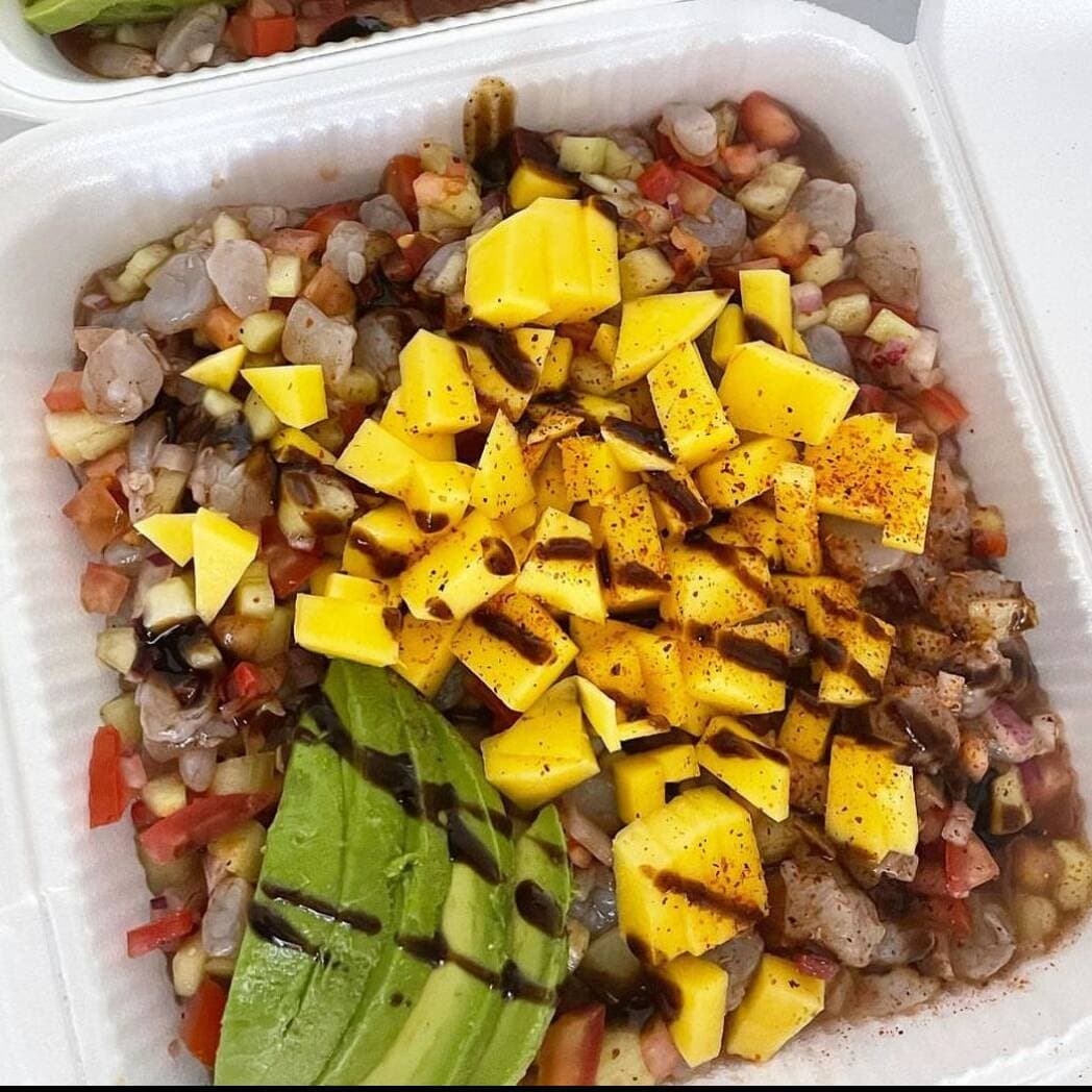 LITRO DE CEVICHE DE CAMARON CON MANGO