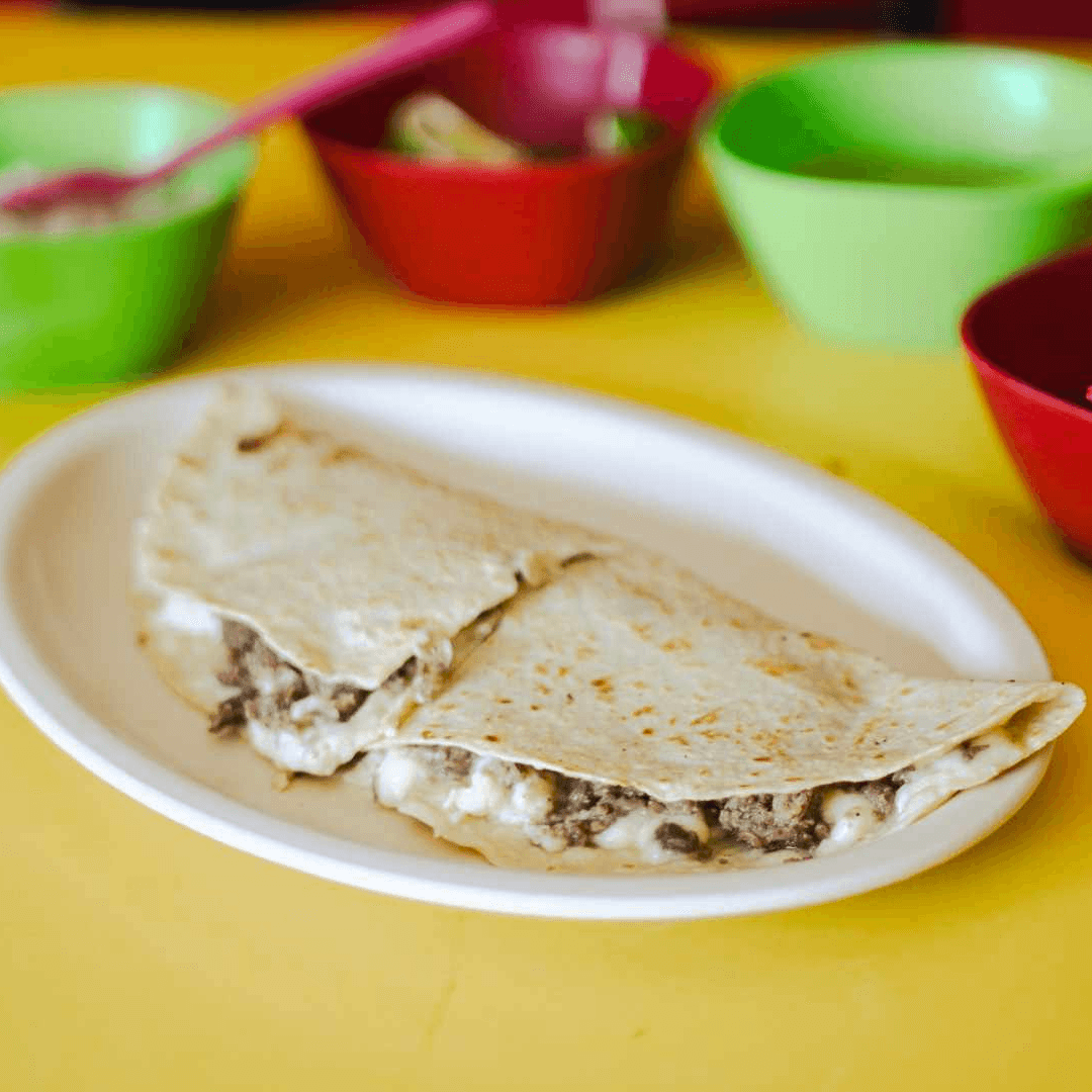 Quesadilla de Papa con Chorizo