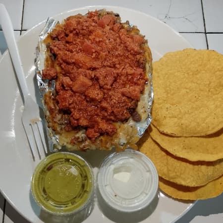 Papa Asada de Discada